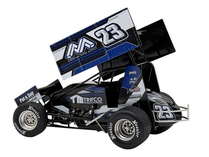 Winged Sprint Car #23 Chase Dietz "Treyco Manufacturing - Mountain Ridge Metals" (2026) 1/18 Diecast Model Car by ACME by Acme