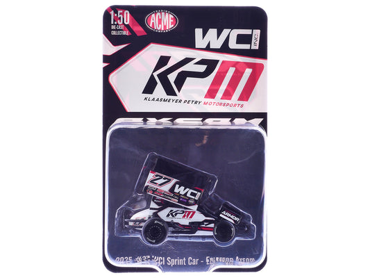 Winged Sprint Car #27 Emerson Axsom "WCI - KPM" White (2026) 1/50 Diecast Model Car by ACME by Acme