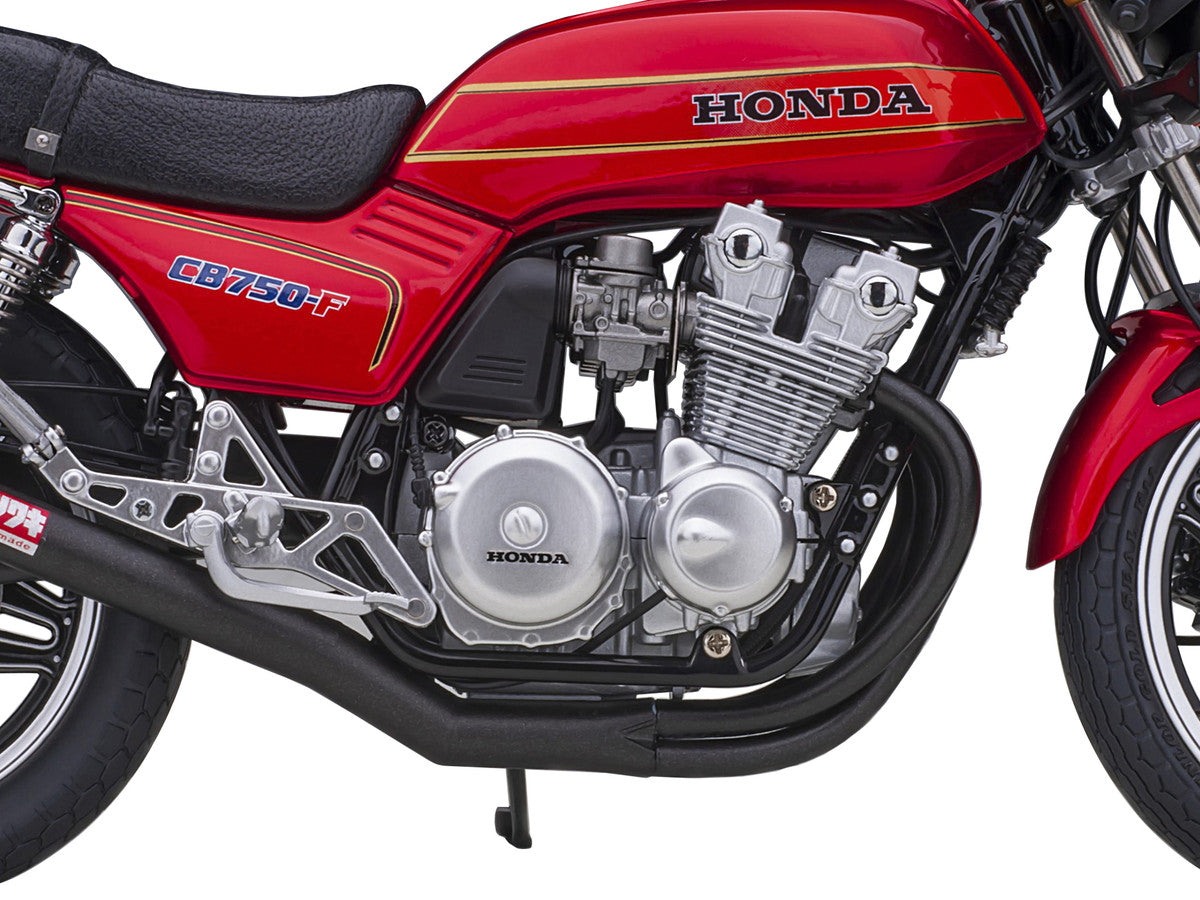 Honda CB750F Motorcycle Red with Helmet "Baribari Legend" (1986) OVA 1/12 Model by Autoart by Autoart