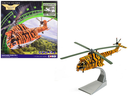 Westland Puma HC-1 Helicopter "No. 230 Squadron NATO Tiger Meet livery RIAT" (2005) Royal Air Force "The Aviation Archive" Series 1/72 Diecast Model by Corgi by Corgi