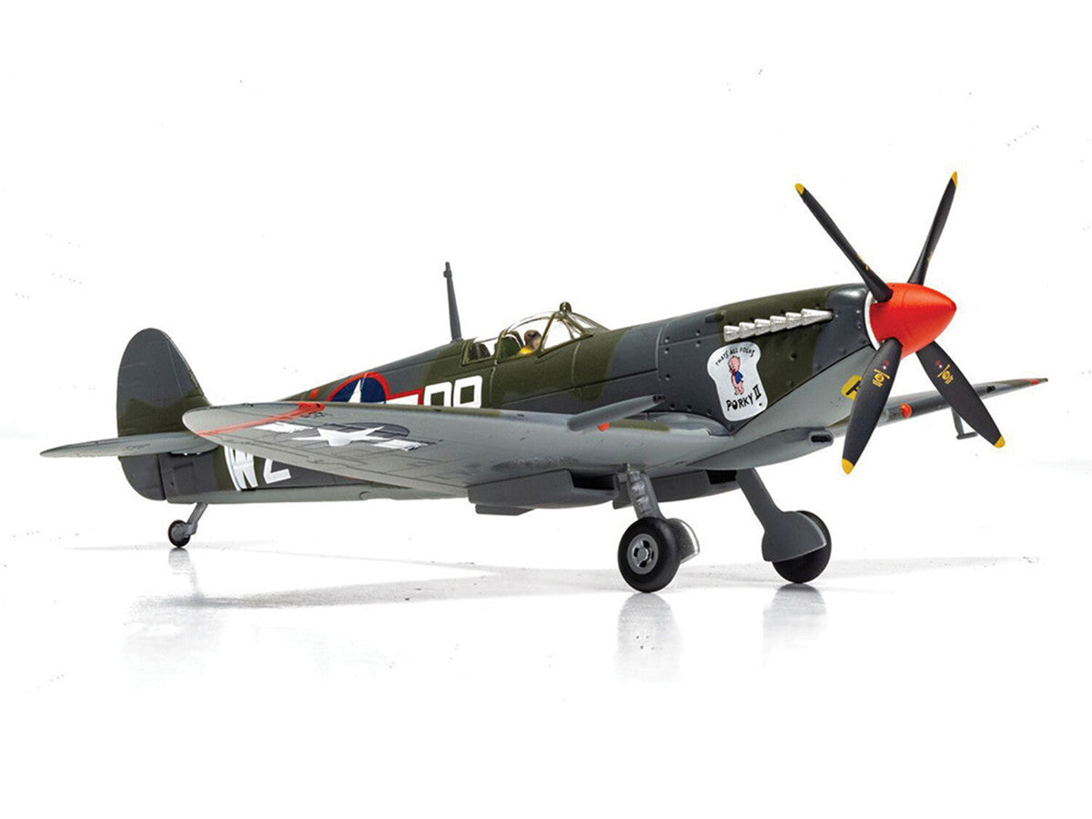Supermarine Spitfire MkIXC Fighter Aircraft "Porky II Lt Robert Connor 309th Fighter Squadron 31st Fighter Group" (1943) United States Army Air Forces "The Aviation Archive" Series 1/72 Diecast Model by Corgi by Corgi