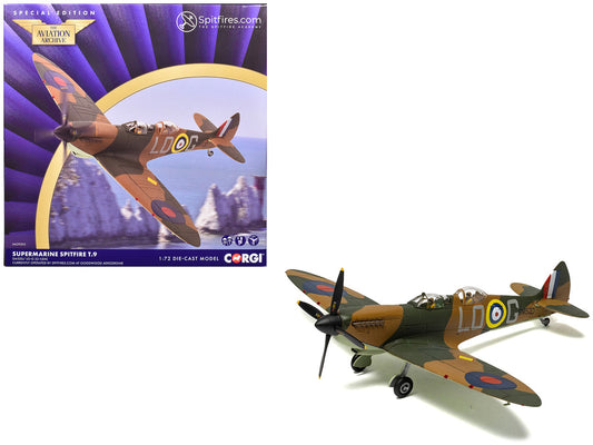 Supermarine Spitfire T.9 Aircraft "SM520 Spitfires.com Goodwood Aerodrome" British Royal Air Force "The Aviation Archive" Series 1/72 Diecast Model by Corgi by Corgi