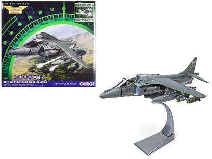 British Aerospace Harrier GR7A Aircraft "Michelle RAF No.1 Squadron Operation Herrick RAF Kandahar Afghanistan" (2007) Royal Air Force "The Aviation Archive" Series 1/48 Diecast Model by Corgi by Corgi