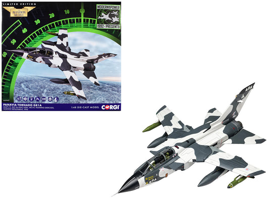 Panavia Tornado GR1A Aircraft "ZA371/C No.II(AC) Sqn. Arctic Training Exercises Norway" (1995) British Royal Air Force "The Aviation Archive" 1/48 Diecast Model Car by Corgi by Corgi