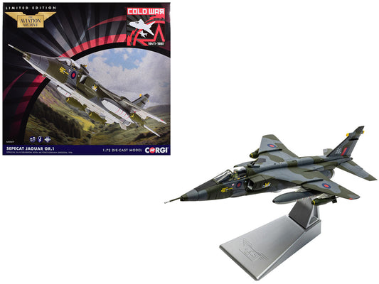 SEPECAT Jaguar GR.1 Aircraft "XX963/AL No.14 Squadron RAF Germany Bruggen" (1976) Royal Air Force "The Aviation Archive" Series 1/72 Diecast Model Car by Corgi by Corgi