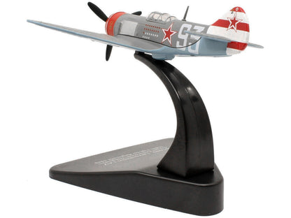 Lavochkin LA7 Fighter Plane Sergei Federovich Dolgushin 156th Fighter Regiment (1945) "Oxford Aviation" Series 1/72 Diecast Model Airplane by Oxford Diecast by Oxford Diecast