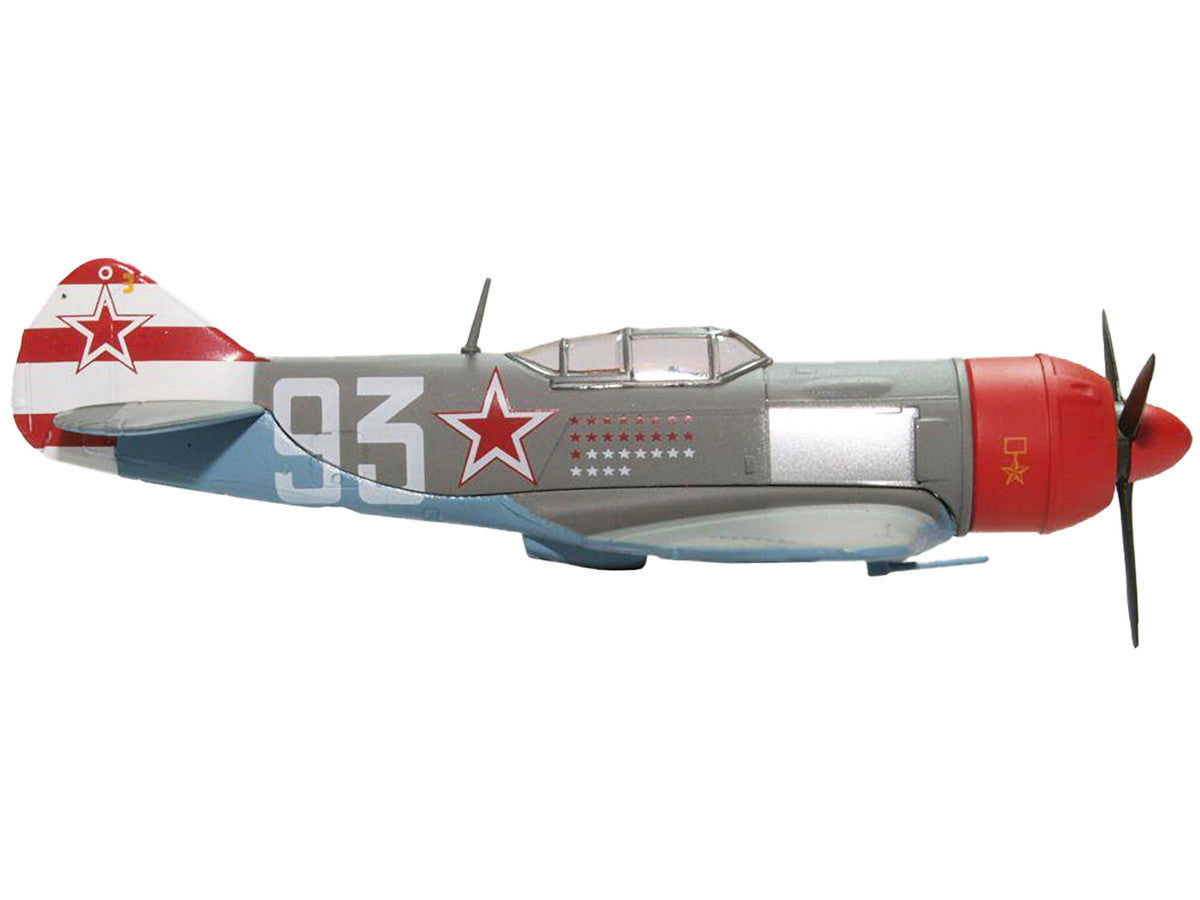 Lavochkin LA7 Fighter Plane Sergei Federovich Dolgushin 156th Fighter Regiment (1945) "Oxford Aviation" Series 1/72 Diecast Model Airplane by Oxford Diecast by Oxford Diecast