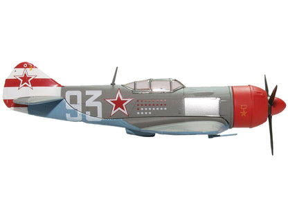 Lavochkin LA7 Fighter Plane Sergei Federovich Dolgushin 156th Fighter Regiment (1945) "Oxford Aviation" Series 1/72 Diecast Model Airplane by Oxford Diecast by Oxford Diecast