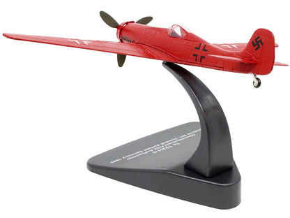 Focke-Wulf Ta 152H-0 War Plane Oberstleutnant Fritz Aufhammer Stab/JG 301 Stendall Airfield Germany (1945) "Oxford Aviation" Series 1/72 Diecast Model Airplane by Oxford Diecast by Oxford Diecast