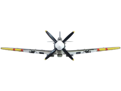 Supermarine Spitfire Mk IXE Fighter Aircraft "21-T 443 Squadron 127 Wing Belgium" (1945) Royal Canadian Air Force "Oxford Aviation" Series 1/72 Diecast Model Airplane by Oxford Diecast by Oxford Diecast