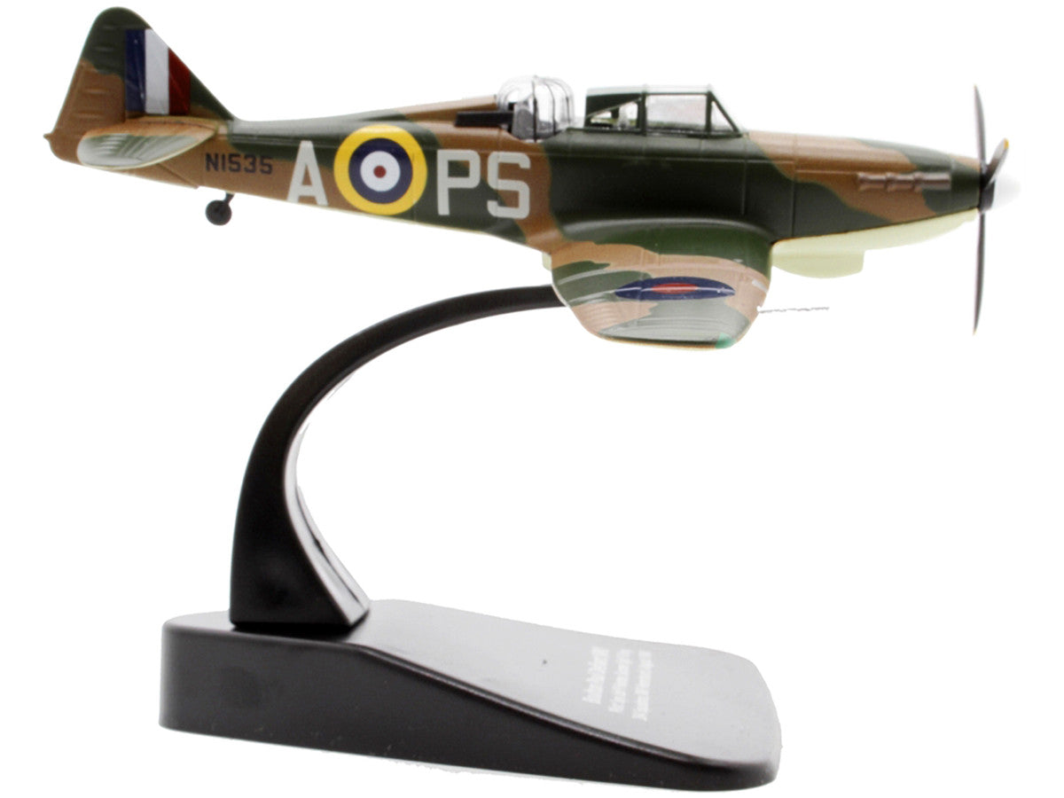 Boulton Paul Defiant MK I Fighter Plane Pilot: Sqn Ldr P Hunter Gunner Sgt F King 264 Squadron RAF Hornchurch (August 1940) "Oxford Aviation" Series 1/72 Diecast Model Airplane by Oxford Diecast by Oxford Diecast