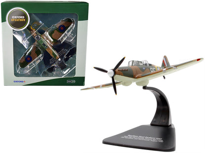 Boulton Paul Defiant MK I Fighter Plane Pilot: Sqn Ldr P Hunter Gunner Sgt F King 264 Squadron RAF Hornchurch (August 1940) "Oxford Aviation" Series 1/72 Diecast Model Airplane by Oxford Diecast by Oxford Diecast