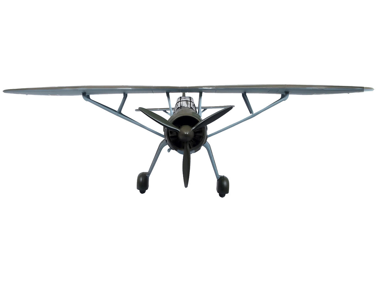 Henschel Hs 126 A-1 Reconnaissance Aircraft "Hannes Gaub Gerd Scroder 1.(H)/14 Invasion of Poland" (1939) German Luftwaffe "Oxford Aviation" Series 1/72 Diecast Model Airplane by Oxford Diecast by Oxford Diecast