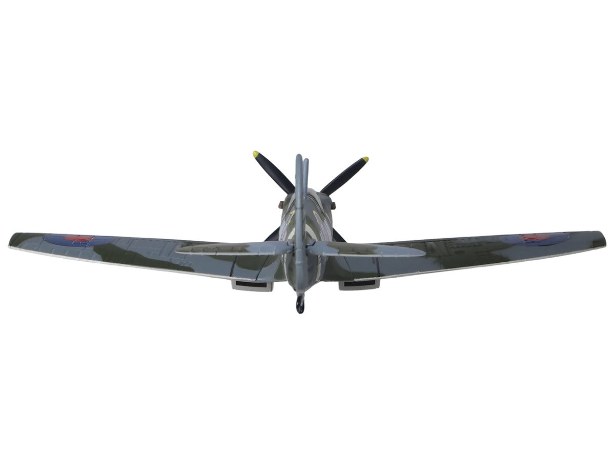 Supermarine Spitfire LF MK IXe Fighter Aircraft "TE565 10th (Czech) Fighter Squadron RAF Manston" Royal Air Force 1/72 Diecast Model Airplane by Oxford Diecast by Oxford Diecast