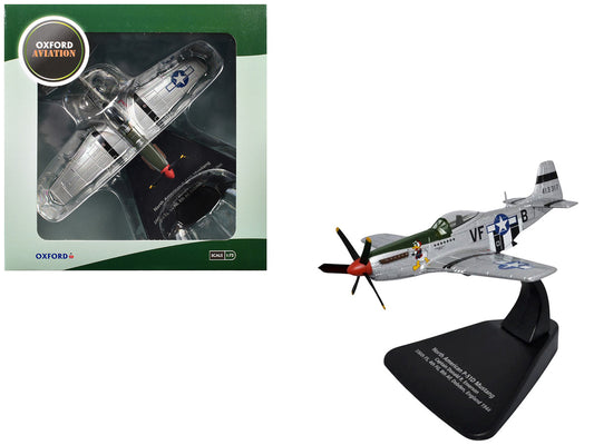 North American P-51D Mustang Fighter Aircraft "Captain Donald Emerson 336th Fighter Squadron 4th Fighter Group 8th AF Debden England" (1944) United States Army Air Forces "Oxford Aviation" Series 1/72 Diecast Model Airplane by Oxford Diecast by Oxford Diecast