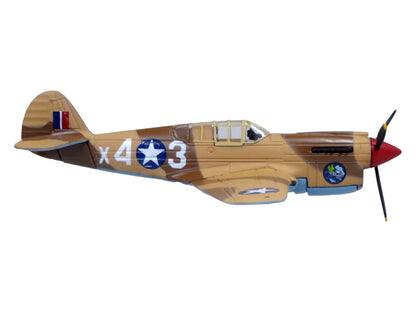 Curtiss Warhawk P-40E Fighter Aircraft "Miss Memphis 85th Fighter Squadron 79th Fighter Group North Africa" (1943) United States Army Air Forces "Oxford Aviation" Series 1/72 Diecast Model Airplane by Oxford Diecast by Oxford Diecast