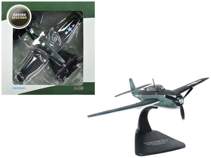 Grumman Avenger TBM-1C Aircraft "White 83 Blopsy VC-76 Petrof Bay" (1945) United States Navy "Oxford Aviation" 1/72 Diecast Model Airplane by Oxford Diecast by Oxford Diecast
