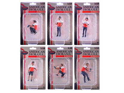 "Race Crew" 6 piece Figure Set for 1/18 scale models by American Diorama by American Diorama