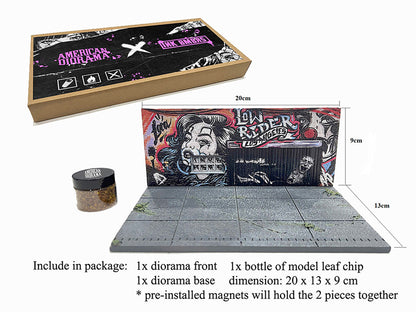 "American Diorama X INK BMBRS - LA Lowrider" Street Art Diorama for 1/64 Scale Models by American Diorama by American Diorama