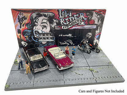 "American Diorama X INK BMBRS - LA Lowrider" Street Art Diorama for 1/64 Scale Models by American Diorama by American Diorama