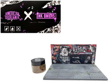 "American Diorama X INK BMBRS - LA Lowrider" Street Art Diorama for 1/64 Scale Models by American Diorama by American Diorama