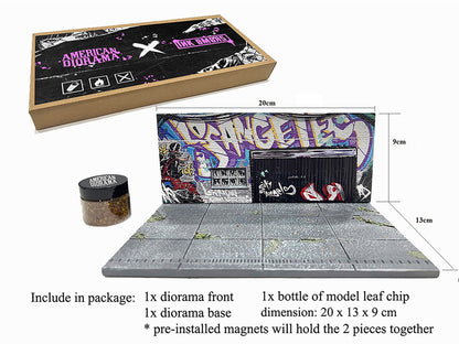 "American Diorama X INK BMBRS - LA Graffiti" Street Art Diorama for 1/64 Scale Models by American Diorama by American Diorama