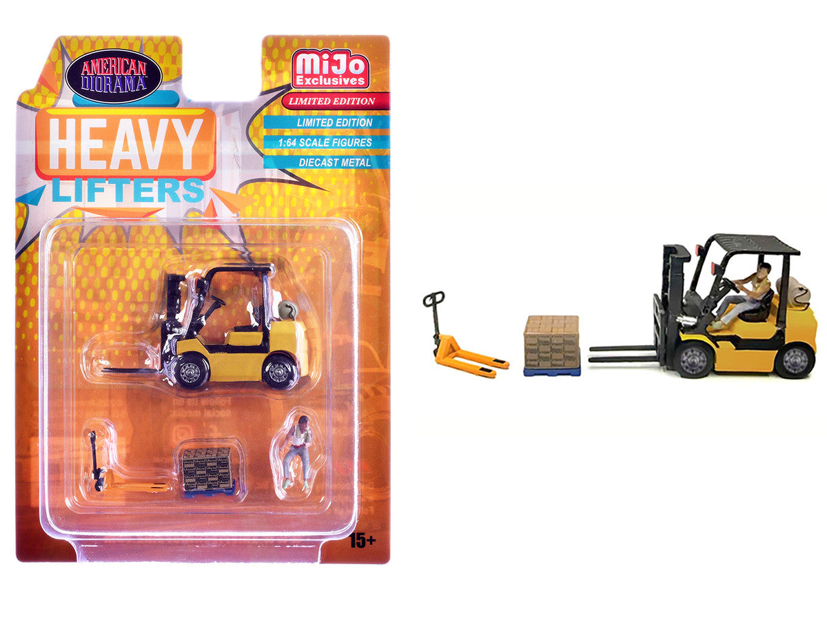 "Heavy Lifters" 4 piece Diecast Set Limited Edition for 1/64 Scale Models by American Diorama by American Diorama