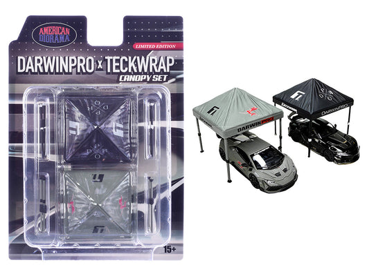 "DarwinPro x Teckwrap" Canopy 2 Piece Set Limited Edition for 1/64 Scale Models by American Diorama by American Diorama