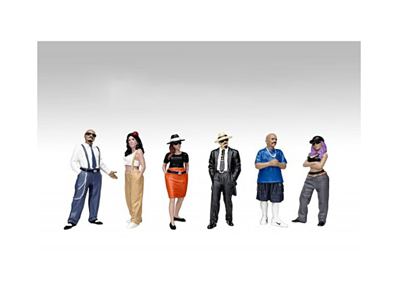 "Hanging Out 3" 6 piece Figure Set for 1/24 Scale Models by American Diorama by American Diorama
