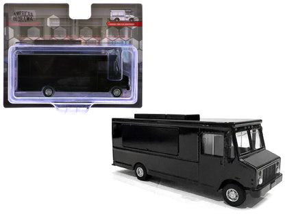 Food Truck Plain Black 1/64 Diecast Model by American Diorama by American Diorama