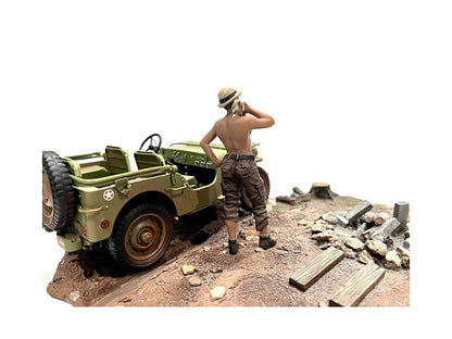 "4X4 Mechanic" Figure 1 for 1/18 Scale Models by American Diorama by American Diorama