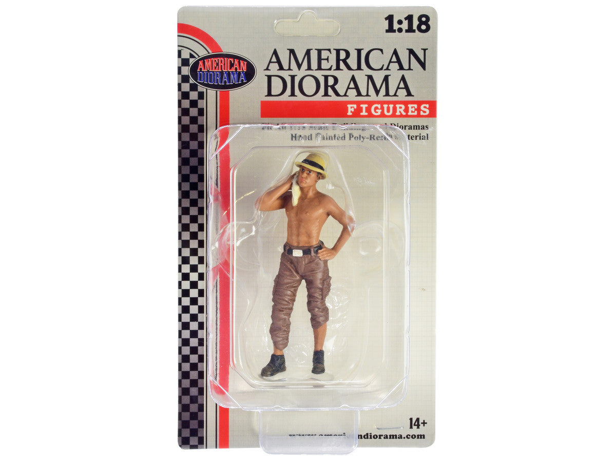 "4X4 Mechanic" Figure 1 for 1/18 Scale Models by American Diorama by American Diorama