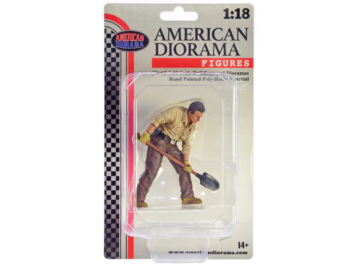 "4X4 Mechanic" Figure 4 for 1/18 Scale Models by American Diorama by American Diorama