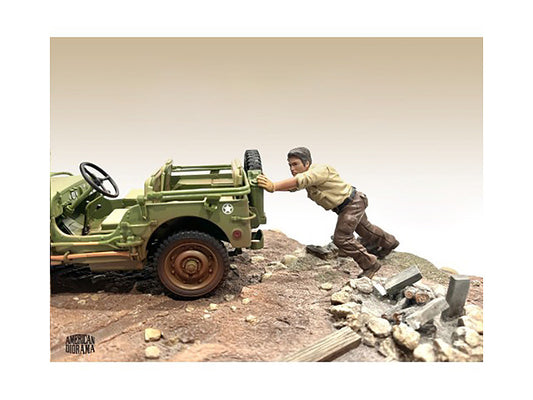 "4X4 Mechanic" Figure 5 for 1/18 Scale Models by American Diorama by American Diorama