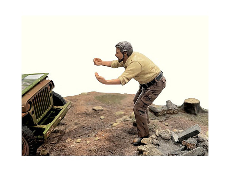 "4X4 Mechanic" Figure 6 for 1/18 Scale Models by American Diorama by American Diorama