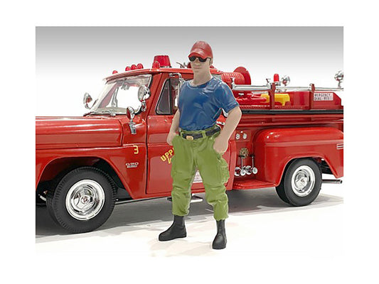 "Firefighters" Off Duty Figure for 1/18 Scale Models by American Diorama by American Diorama