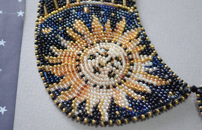 Galactic Beauty Bead Embroidery Decoration Collar Kit by Abris Art ADC-001