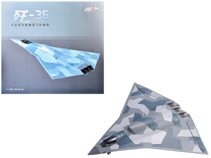 CAC J-36 Stealth Fighter Aircraft "Chinese Military" People’s Liberation Army Air Force 1/100 Diecast Model by Air Force 1 by Air Force 1