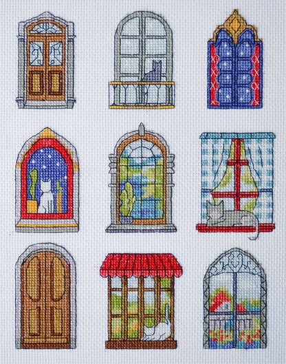 9 Little Cozy Tales Counted Cross-Stitch Kit by Abris Art AH-284 by Abris Art