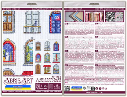 9 Little Cozy Tales Counted Cross-Stitch Kit by Abris Art AH-284 by Abris Art