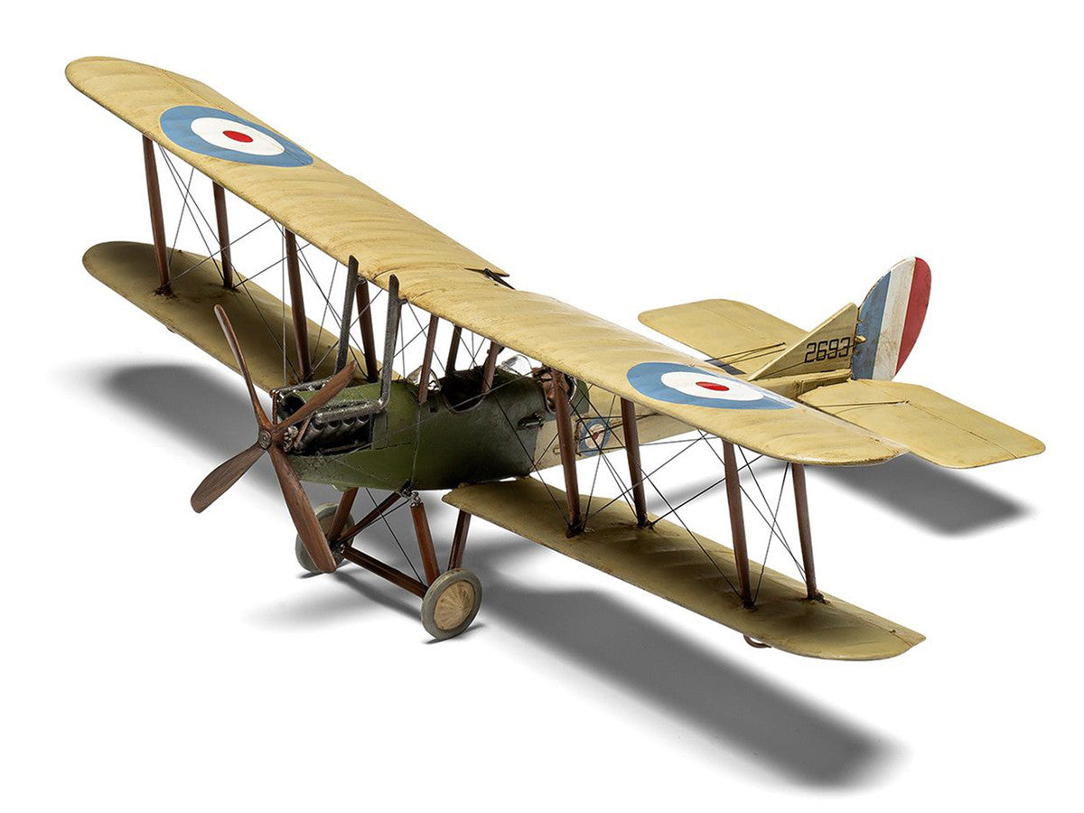 Level 2 Model Kit Royal Aircraft Factory BE2c Aircraft with 2 Scheme Options 1/72 Scale Plastic Model Kit by Airfix by Airfix