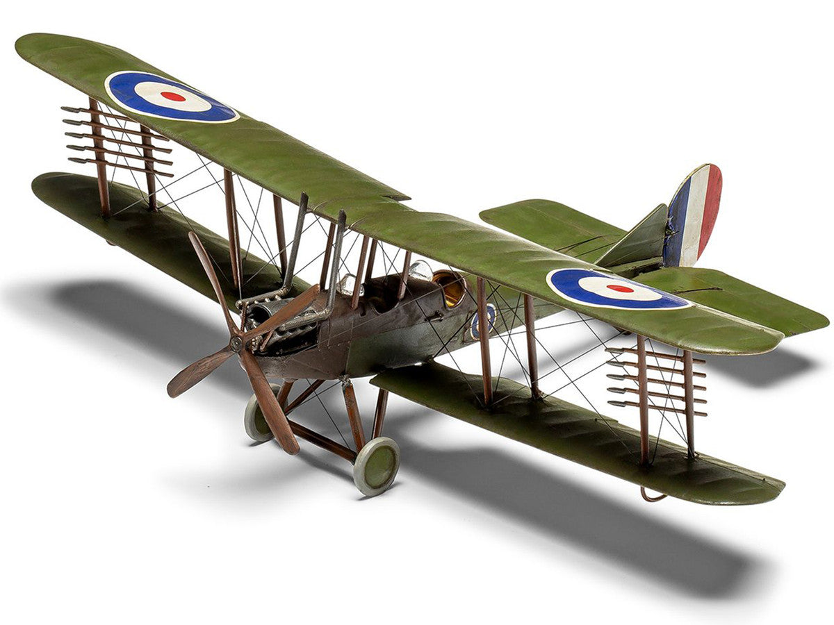 Level 2 Model Kit Royal Aircraft Factory BE2c Aircraft with 2 Scheme Options 1/72 Scale Plastic Model Kit by Airfix by Airfix