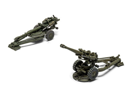 Level 1 Model Kit British 105mm Light Field Gun with 3 Scheme Options 1/76 Scale Plastic Model Kit by Airfix by Airfix