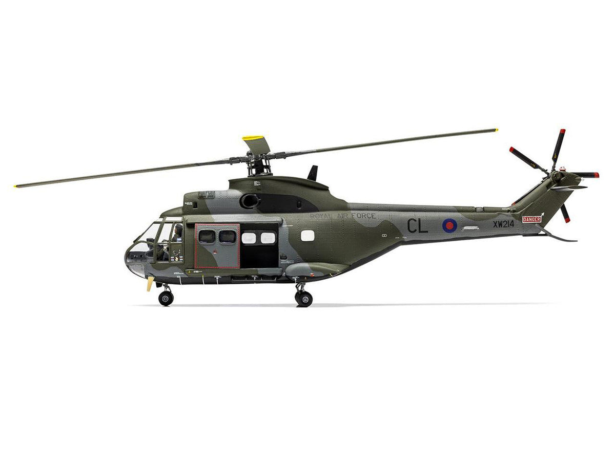 Level 2 Model Kit Westland Puma HC.1 Helicopter with 2 Scheme Options 1/72 Plastic Model Kit by Airfix by Airfix