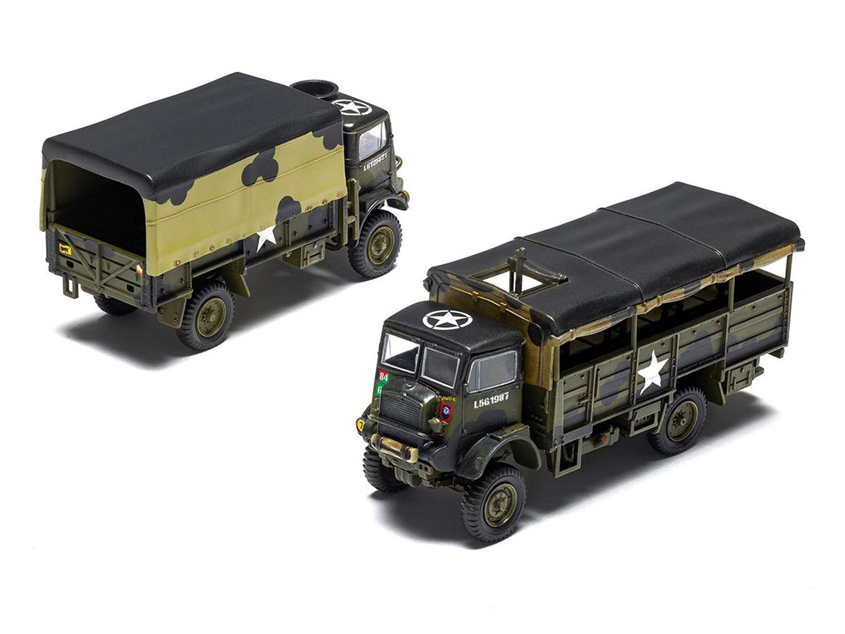 Level 2 Model Kit WWII 3-Ton General Service and Troop Trucks 1/76 Plastic Model Kit by Airfix by Airfix