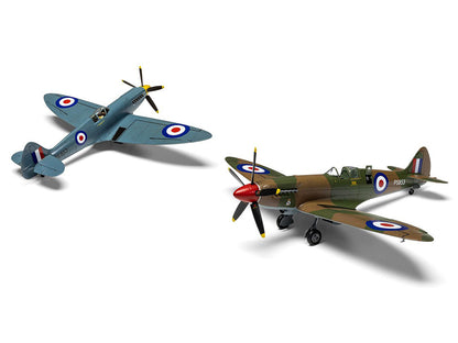 Level 2 Model Kit Supermarine Spitfire PR.XIX Fighter Aircraft with 3 Scheme Options 1/48 Plastic Model Kit by Airfix by Airfix