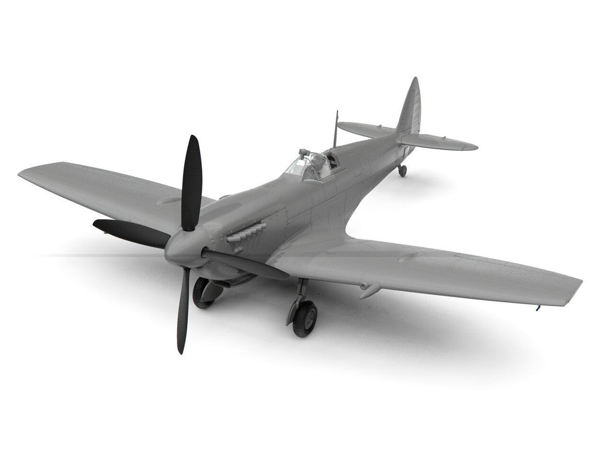 Level 2 Model Kit Supermarine Spitfire Mk.IXe Fighter Aircraft with 3 Scheme Options 1/48 Plastic Model Kit by Airfix by Airfix