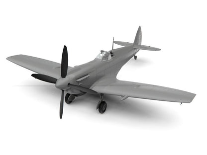 Level 2 Model Kit Supermarine Spitfire Mk.IXe Fighter Aircraft with 3 Scheme Options 1/48 Plastic Model Kit by Airfix by Airfix