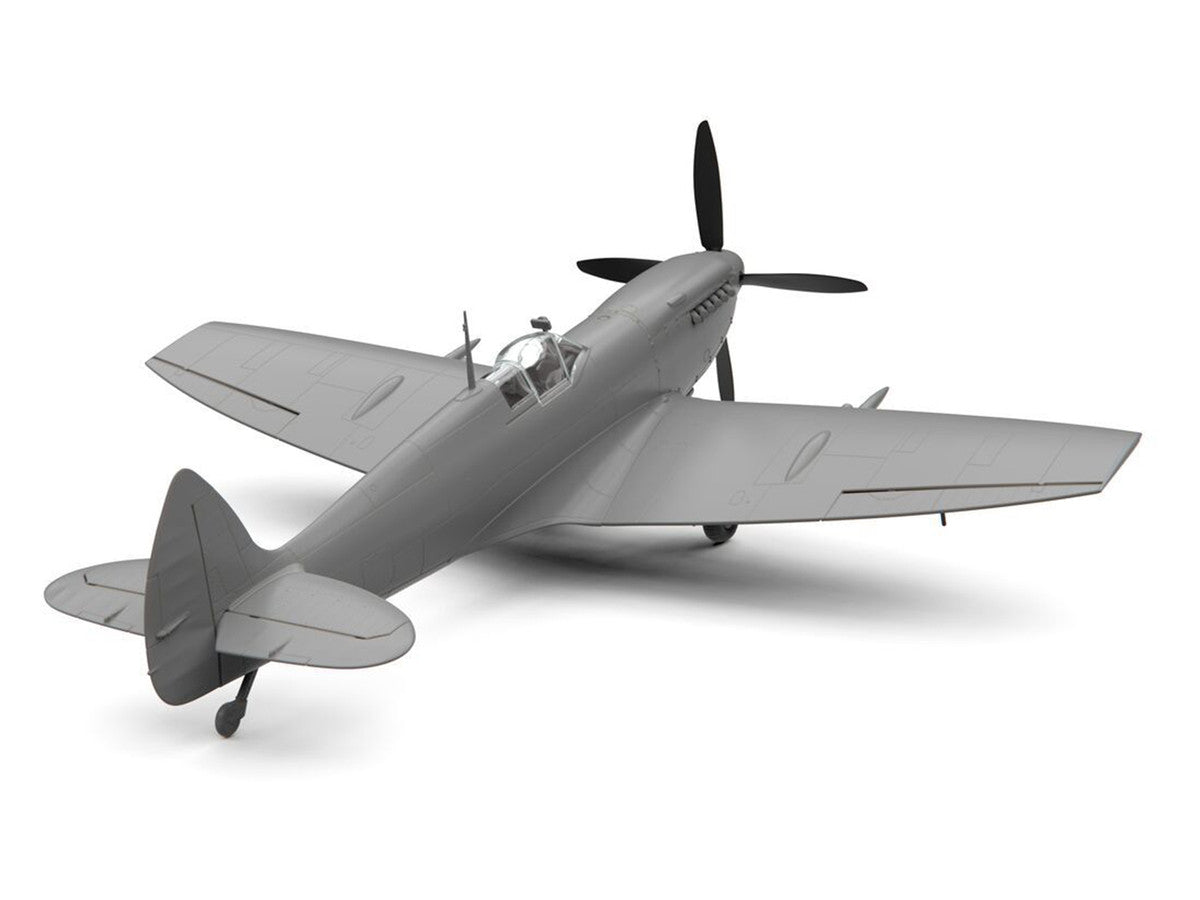 Level 2 Model Kit Supermarine Spitfire Mk.IXe Fighter Aircraft with 3 Scheme Options 1/48 Plastic Model Kit by Airfix by Airfix