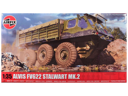 Level 3 Model Kit Alvis FV622 Stalwart Mk.2 Military Truck with 3 Scheme Options 1/35 Scale Plastic Model Kit by Airfix by Airfix
